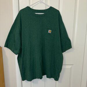 Carhartt Men's Heavyweight‎ Loose Fit Front Pocket T-Shirt Green 3XL